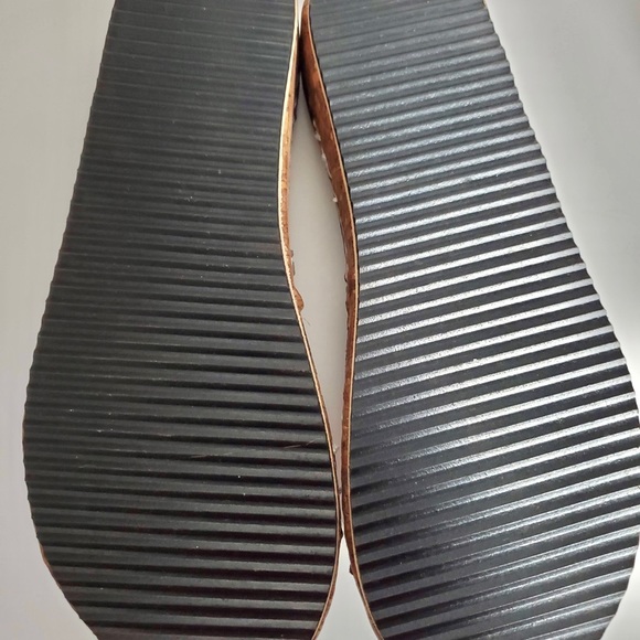 Cork heeled sandals. Sz. 8-9 - Picture 4 of 5